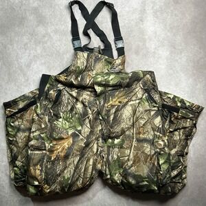 Redhead Camo Insulated Quilted Lined Bib Overalls Men's Size 2XL Hunting